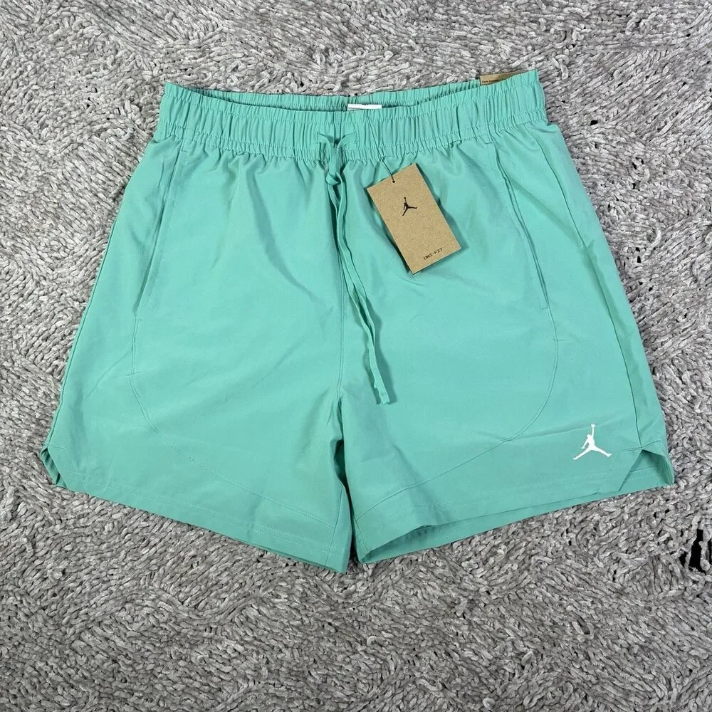 Jordan Dri-FIT Woven Shorts Mens Medium Teal Blue Activewear Training Gym NWTGS
